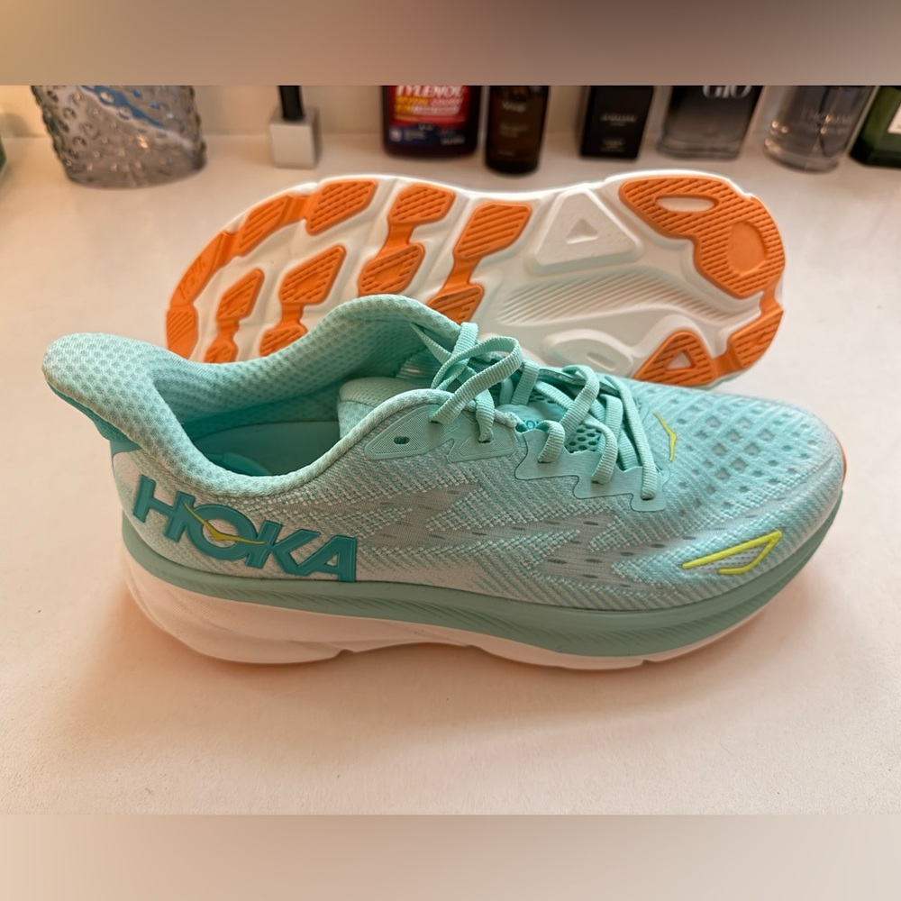 Hoka One One Mint Green Athletic Shoes - Picture 4 of 6